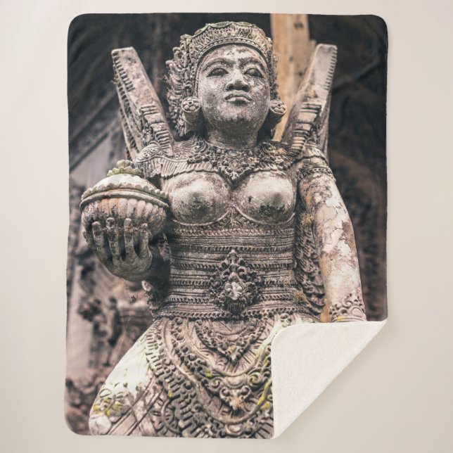 COBERTOR SHERPA HINDU GODDESS (Frente)