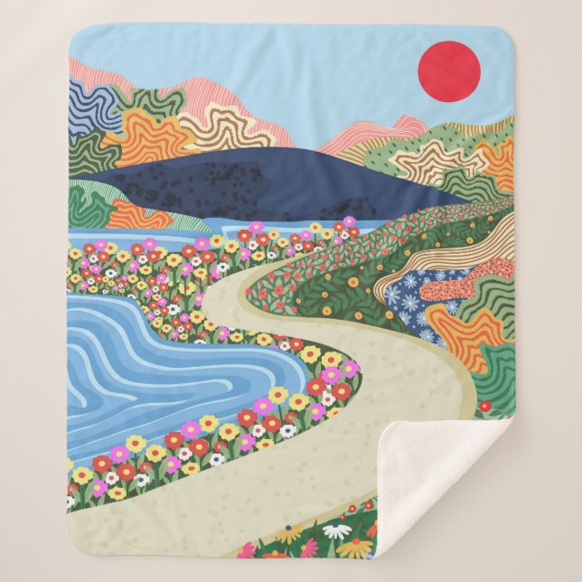 Cobertor Sherpa Horizonte de Soação (Frente)