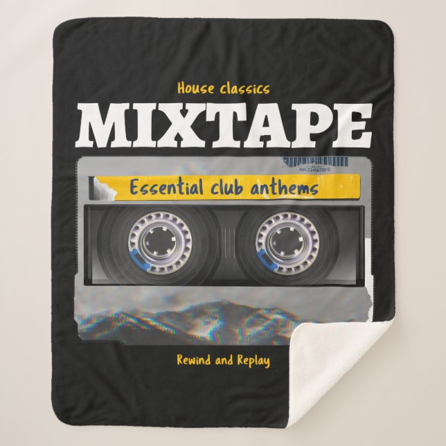Cobertor Sherpa House Classics Mixtape Club Anthems (Frente)