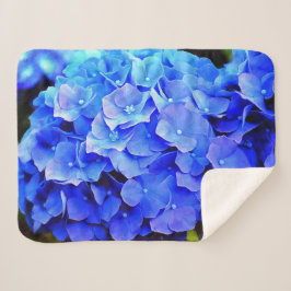 Cobertor Sherpa Hydrangea Blues