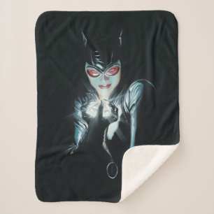 Cobertor Sherpa Ilustração da Capa do Batman Catwoman Faces of Evi