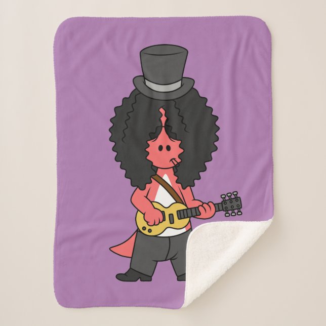 Cobertor Sherpa Ilustração De Um Allosauro Vestido Como Estrela De (Frente)