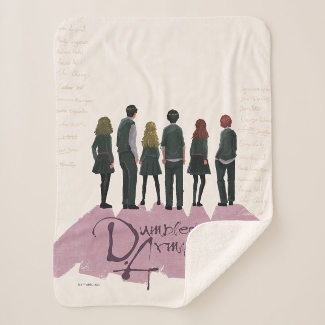 Cobertor Sherpa Ilustração do Exército de Dumbledore (Frente)
