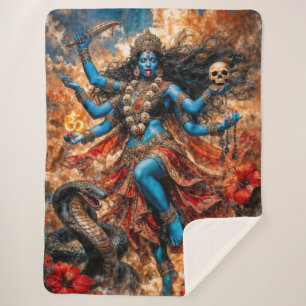 Cobertor Sherpa Ilustração Fantasia Kali Ma