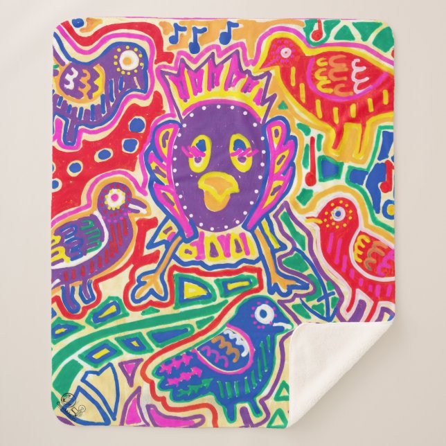 Cobertor Sherpa  Ilustración de Mola1 (Frente)
