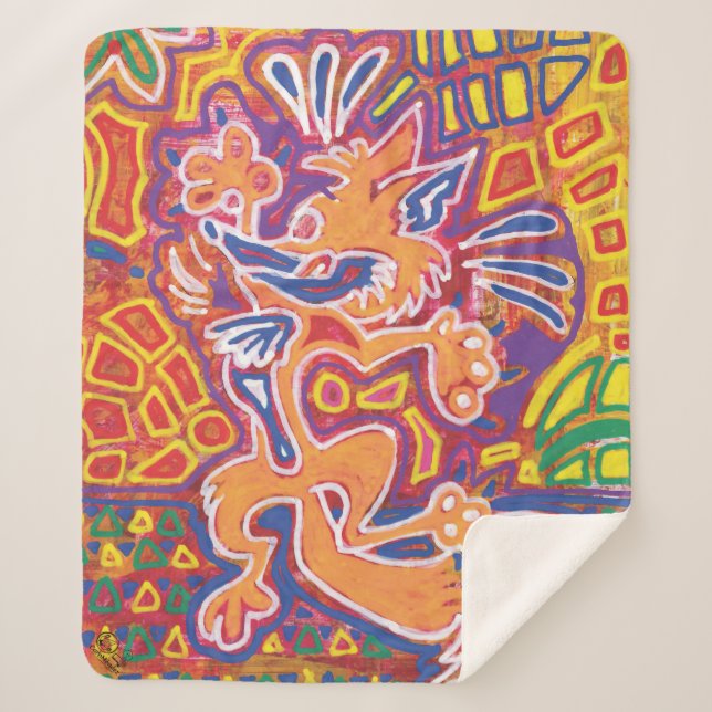 Cobertor Sherpa Ilustración de Mola2 (Frente)