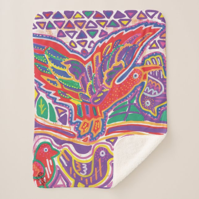 Cobertor Sherpa  Ilustración de Mola3 (Frente)
