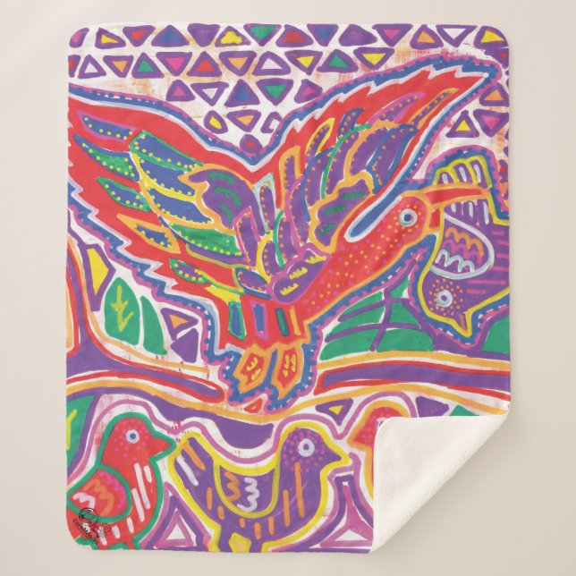 Cobertor Sherpa  Ilustración de Mola3 (Frente)