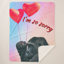 Cobertor Sherpa "I'm so sorry"