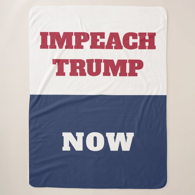 Cobertor Sherpa Impeachment Agora Anti-Trumpismo (Frente)