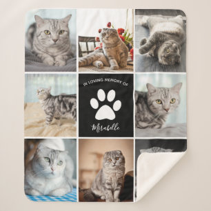 Cobertor Sherpa Impressão de Pet Collage Fotográfica Personalizada