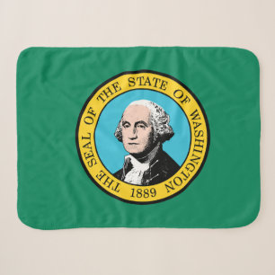 Cobertor Sherpa Impressão Patriótico do Estado de Washington