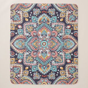Cobertor Sherpa Indian Paisley: Padrão Étnico de Mandala