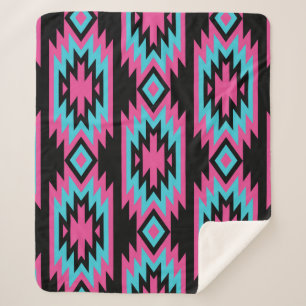 Cobertor Sherpa Índio étnico-americano: Aztec Motifs.