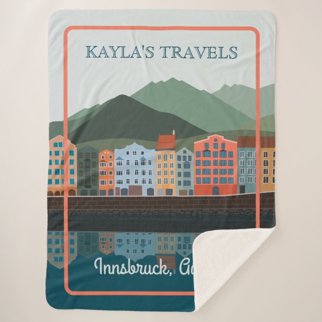 Cobertor Sherpa Innsbruck Austria Viagem (Frente)