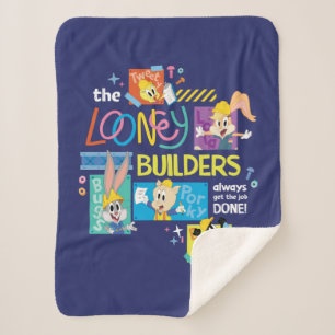 Cobertor Sherpa INSETOS BUNNY BUILDERS™ A Colagem Looney Builders