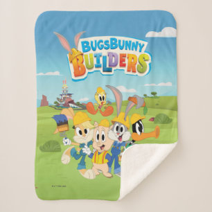 Cobertor Sherpa INSETOS BUNNY BUILDERS™ Grupo Looney Builders