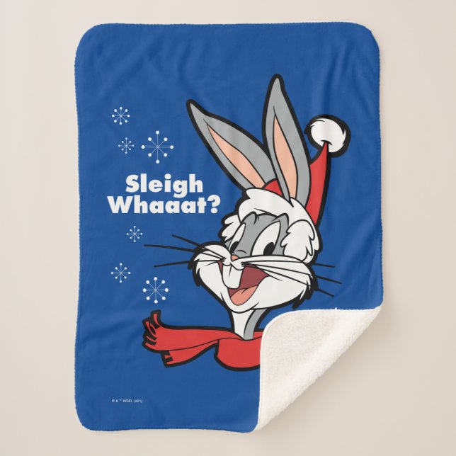 Cobertor Sherpa INSETOS BUNNY™ "Sleigh What?" (Frente)