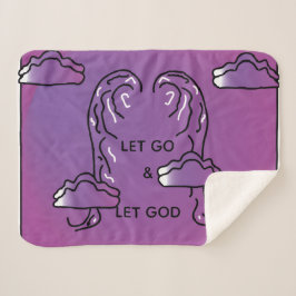 Cobertor Sherpa Inspiration Pillow Purple