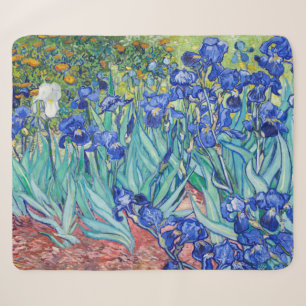 Cobertor Sherpa Irises Vincent van Gogh