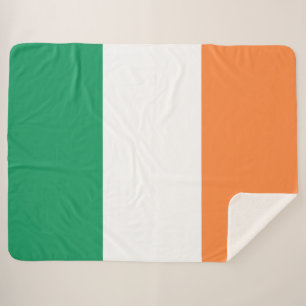 Cobertor Sherpa Irish Flag (República da Irlanda) (ROI) (Eire)