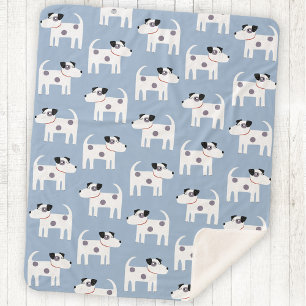 Cobertor Sherpa Jack Russell Parson Terrier Dog Pattern