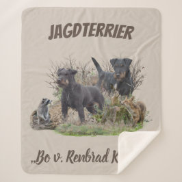 Cobertor Sherpa Jagdterrier, Bo v. Renbrad Kennel.'' Sticker Pape