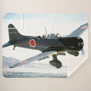 COBERTOR SHERPA JAPENESE ZERO FIGHTER