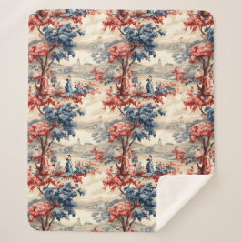 Cobertor Sherpa Jardim Americano Toile