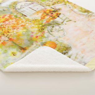 Cobertor Sherpa Jardim de outono