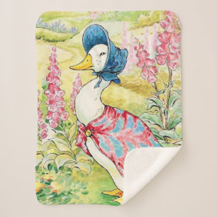 Cobertor Sherpa "Jemima Puddle Duck" por Beatrix Potter