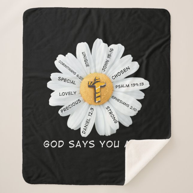 Cobertor Sherpa Jesus amaDeus Diga Que Você É... (Frente)