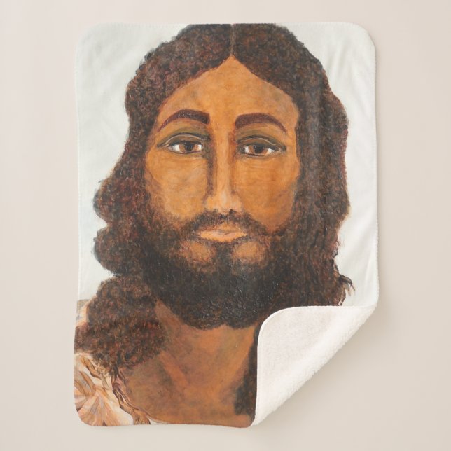 Cobertor Sherpa Jesus indiscutível de Craig de Bubblepacific p (Frente)