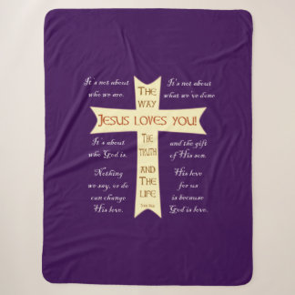 Cobertor Sherpa Jesus Sherpa Blanket - Puro