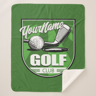 Cobertor Sherpa Jogador de Golfe Personalizado