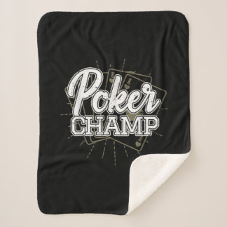 Cobertor Sherpa Jogo de Cartões de Poker do Melhor Jogador