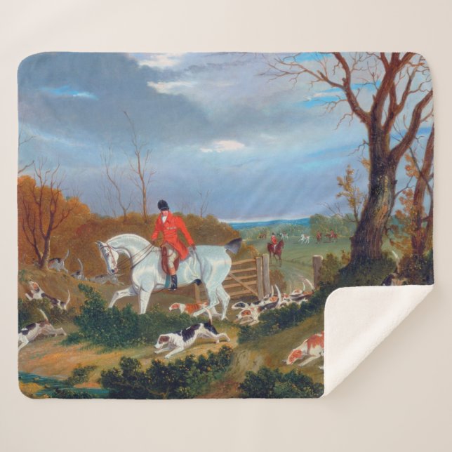 Cobertor Sherpa John Frederick Herring A Caça Suffolk 1833   (Frente (Horizontal))
