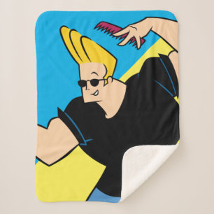 Cobertor Sherpa Johnny Bravo Combing Hair