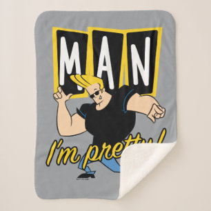 Cobertor Sherpa Johnny Bravo - Homem, estou Bonito