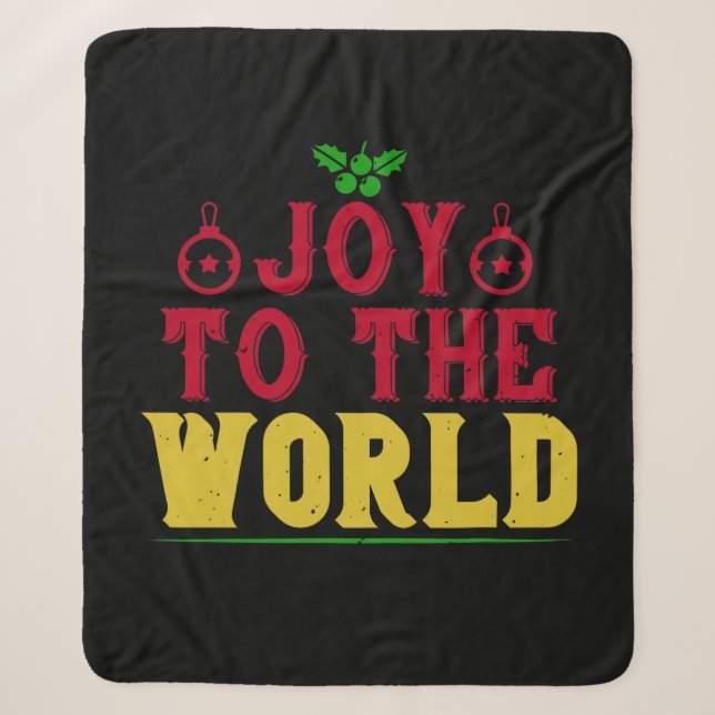 Cobertor Sherpa Joy To The World (Frente)