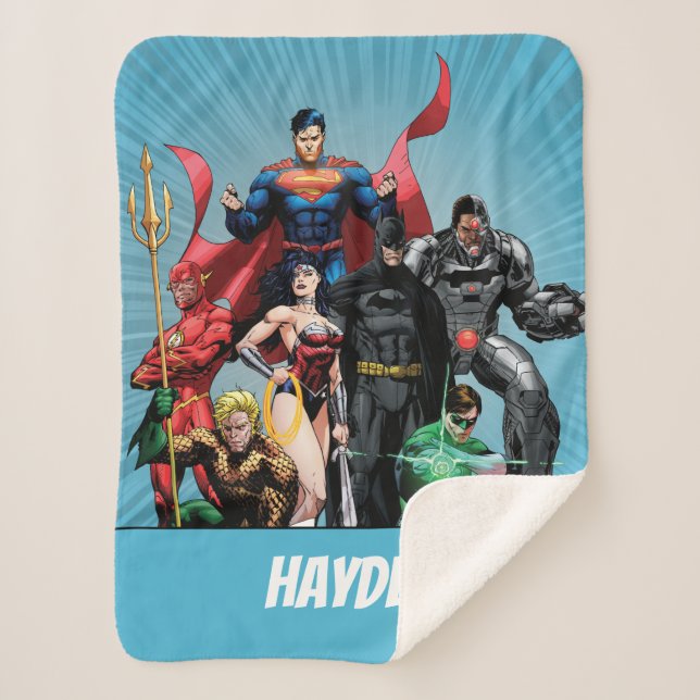 Cobertor Sherpa Justice League - Group 2 (Frente)