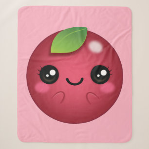 Cobertor Sherpa Kawaii Cranberry