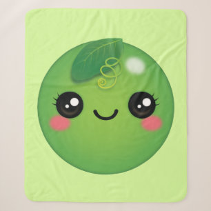 Cobertor Sherpa Kawaii Pea Sherpa Blanket
