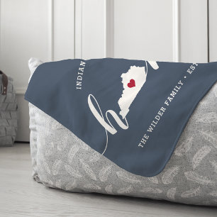 Cobertor Sherpa Kentucky Home State Personalizado