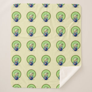 Cobertor Sherpa Kiwi Bird Drummer