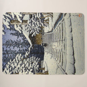 Cobertor Sherpa Konjikido na Neve Hiraizumi Kawase Hasui
