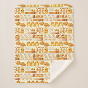 Cobertor Sherpa Kowalski Bakery Rows of Treats Pattern