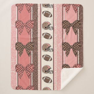 Cobertor Sherpa Lã de Futebol Coquette com Estampa de Leopardo (2)