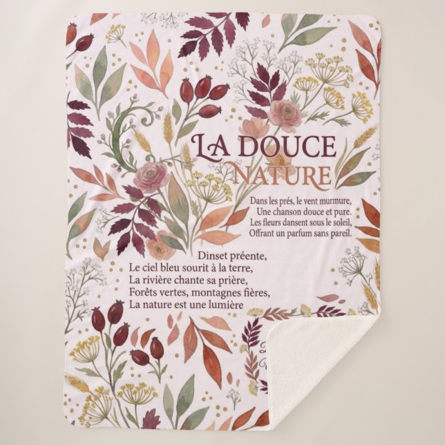 Cobertor Sherpa La Douce Nature (Frente)
