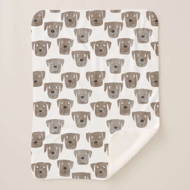Cobertor Sherpa Labrador Retriever Dog (Frente)